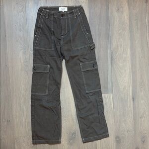 Reformation Rayne High Rise Brown Utility Pants Size 23